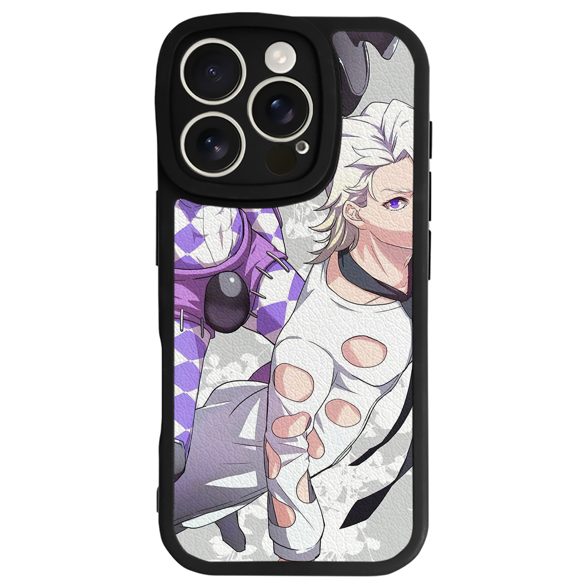 （画像用） ジョジョの奇妙な冒険 JoJo's Bizarre Adventure 【iPhone 16シリーズ対応】シリコンスマホケース（レザー調） 材質：シリコン